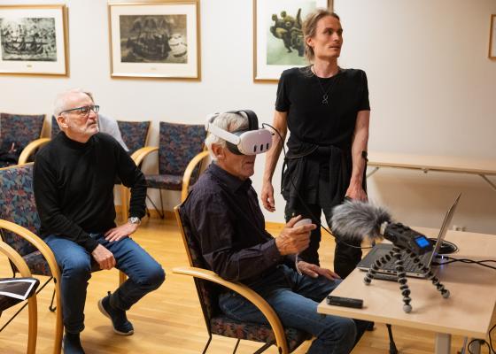 Personer med VR.